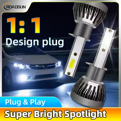 2PCS Mini Lights Auto H7 LED H4 Bulb H3 H8 H9 H11 9005 9006 9012 6000LM Car Headlight H1 6000K Auto 