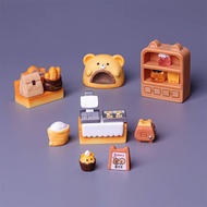 Miniature Scene Bear Bakery Dessert Small Bakery Food Toys Doll House diy Decorations Accessories Or