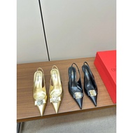 Ferragamo High Heels - SF 2024 Women's Classic Butterfly Design