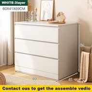 LALA 【NEW】4/5 Layer Chest Drawer ikea Storage Cabinet 4 Laci Drawer Baju Almari Baju Cloth home drawer cabinet Putih White Living room bedroom drawer cabinet 储物柜 柜子