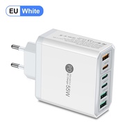 IPHONE 55W PD USB Charger Fast Charging 6 Ports Quick Charge 3.0 Travel Charger For Samsung Huawei X