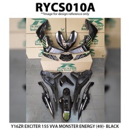 Yamaha Y16 Y16ZR Exciter 155 VVA Monster Energy (49) Cover Set Sticker Tanam Rapido New Aksesori Acc