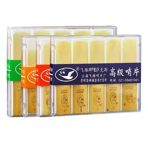 Alto Tenor Soprano Sax Reed,Clarinet Reed,Transparent Box,Box of 10,Strength 2.0 2.5 3.0