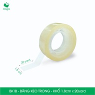 BK1B - 20 rolls of tape in size 1.8cm x 20yards - Office and school tape