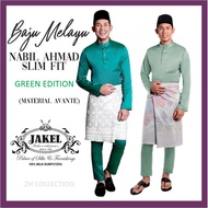 [GREEN SET] Baju Melayu Nabil Ahmad 2022 Avante by JAKEL Baju Melayu Cekak Musang Baju Raya Slim Fit Direct HQ Post