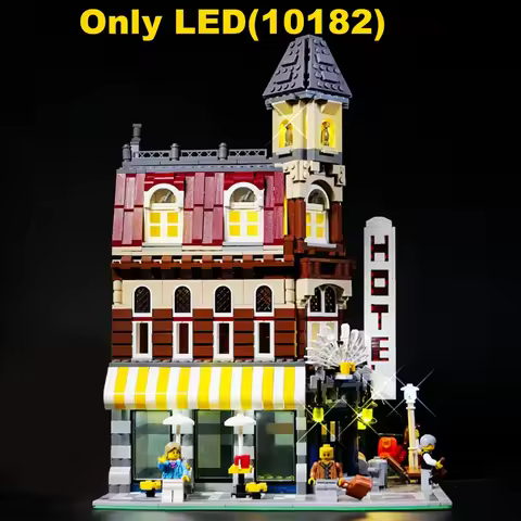 Led Lighting Kit For Lego 10182 Corner Cafe building block bricks (only light no model)