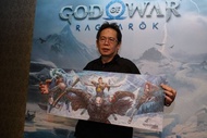 (全新) PS5/ PS4 + God of War: Ragnarok 戰神：諸神黃昏 x 邱福龍 超大海報