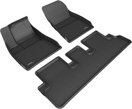 3D MAXpider Custom Fit Kagu Floor Mat (Black) Compatible with Tesla Model 3 Highland 2024 - Full Set