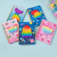 大熱産品 - (內有多款)兒童減壓POP IT筆記本/筆記簿(藍色隨機)