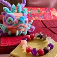 Crystal.EAA 火運新年設計款手串 奼紫嫣紅 摩根石 薔薇輝 紫水晶