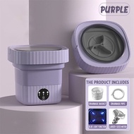 Local Delivery 10L Mini Portable Foldable Washing Machine Purple Green Cleaning Underwear Mini Mesin