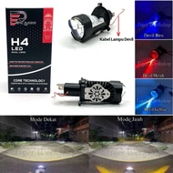 BRUSTYX Premium Original H4 LED Headlight Epic Racing ZE5/ZE5 Pro High Low AC DC Plus Full Aluminum 