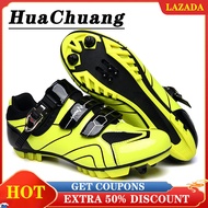 [HOT DEAL] HUACHUANG 2021ใหม่รองเท้าปั่นจักรยานสำหรับผู้ชายและผู้หญิง Mtb Spd Sidi Spd จักรยานเสือหม