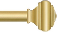 Gold Curtain Rod 32 to 58 Inches (2.6 to 4.8 ft), USFOOK 7/8 Curtain Rods for Windows, Telescoping S