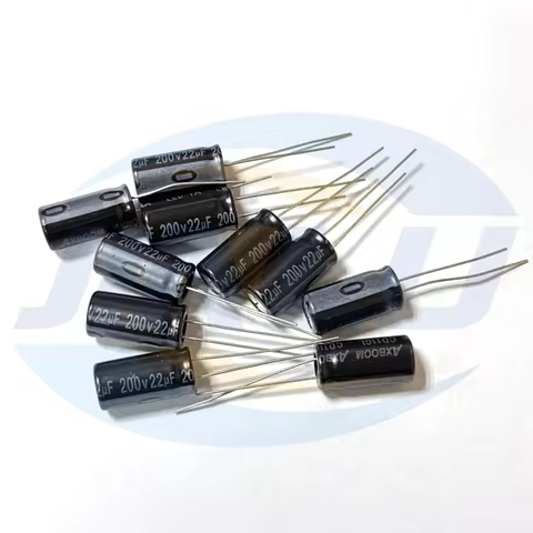 10pcs 200V22uf 8x16mm Aluminum Electrolytic Capacitor 22uf 200v 22mf 200wv 22MFD 200vdc