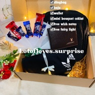 HADIAH UNTUK LELAKI ANNIVERSARY FAREWELL BIRTHDAY GIFTBOX SURPRISE MURAH FOR MEN BOYFRIEND CONVO BAG