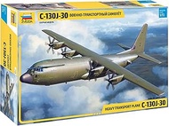 Zvezda 1/72 British Air Force C-130J-30 Military Transport Plane Plastic Model ZV7324 Molded Color