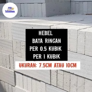 Hebel 1 Kubik Bata Ringan Hebel 7.5cm / 10cm Eceran 1 Kubik 1m3