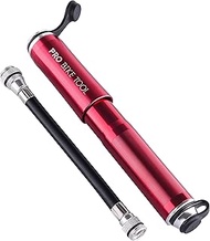 PRO BIKE TOOL Mini Bike Pump Classic - Fits Presta & Schrader Valves - up to 100 PSI / 6.9 Bar - Bic