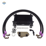 For BMW 3 Series F10 F20 F30 E90 10 Rows Aluminum N20 N26 N51 N52 N53 Engine Oil Coolant Kit Cooling