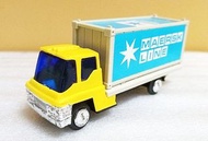 70-80年代香港製造有聲滑行膠製貨櫃車(MADE IN HONG KONG)MAERSK LINE(正常滑行)