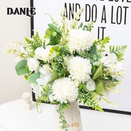 DANLE【จัดส่งฟรี】ดอกแดนดิไลออนสีขาวแบบดอกไม้ประดิษฐ์บ้านช่อดอกไม้ตกแต่งผนังดอกไม้งานแต่งงานสำหรับงานเ