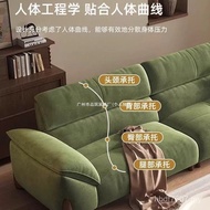 Creamy Small Apartment Cat Sofa High Backrest Fabric Sofa Style Scratching Sofa Villa Living Room Fo