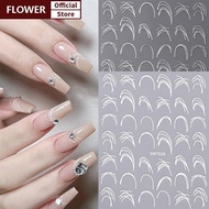 FOF French 3D Line Nail Art Stiers Press On Nails Decals DIY - 60-100 pcs FOO