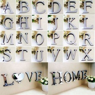 3d Mirror Wall Sticker 26 Letters Diy Art Mural Home Room Decor Acrylic Decals