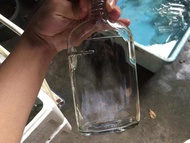 (USED) Botol Kaca Wiski Jar Betta Ikan Laga Siap Tebuk Lubang