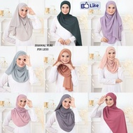 SHAWL YURI GETAH HEAVY CHIFFON / SHAWL ELASTIC BAND.  # PREMIUM.-PREMIUM