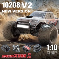 Rc 1/10 Mjx Hyper Go 10208 V2 Remote Control Car High Speed Brushless Power Pc Car Shell Rc 4x4 Off 