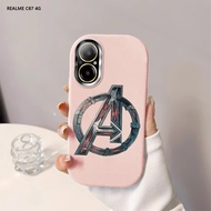 Softcase For Realme C67 C65 C55 C53 C51 C35 C21Y C25Y Avengers ‘A田 Logo Back Cover Case Soft Origina