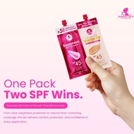Perfect Skin Twinpack Sunblock Gel Cream & Tinted Sunblock Sunscreen Tinted Sunscreen Sunblock