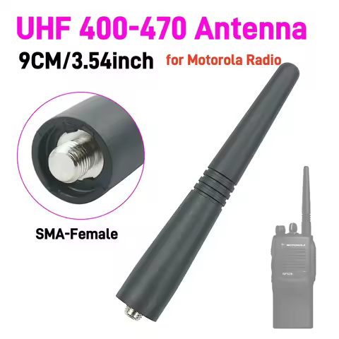 9CM/3.54inch UHF 400-470 Antenna for Motorola Radio GP340 GP300 GP328 GP344 GP380 GP88 GP338 HT750 H