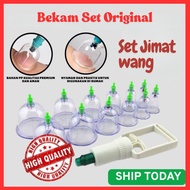 Set Bekam Angin Original 12 pcs Cup Cawan/Therapy Bekam Chinese Medical Vacuum Body Cupping Set/ 拔罐器