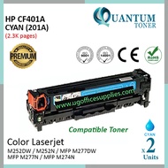 2 Units Compatible 201A / CF401A CY High Quality Compatible Laser Color Toner Cyan Cartridge for HP 