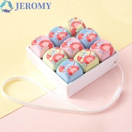JEROMY 9-Key Keyboard Pendant, Cute Creative Keycap Fidget Keychain, Keyboard Button Clicker Cartoon