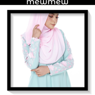 ✨JUBAH MUSLIMAH JUBAH RAYA CUTTING A PRINCESS CUT, TANGAN KOREAN PREMIUM LACE 3D BUNGA🌹 mewmew