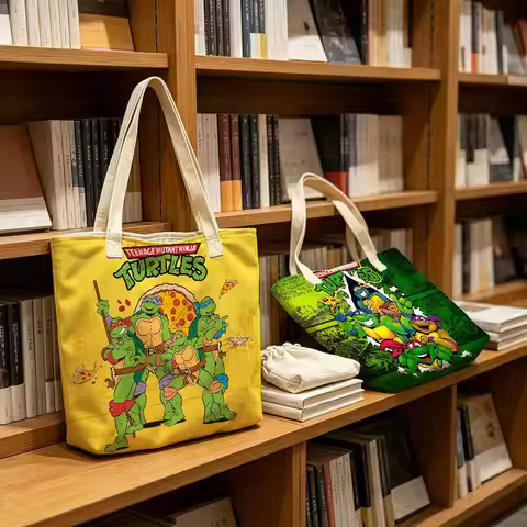 Teenage M-Mutant N-Ninja Turtles TMNT Tote Bag, Large Capacity Shoulder Bag, Women's Casual Handbag 