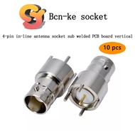 [Ready Stock Supply] 10pcs BNC-KE Video BNC Socket 180 Degree Straight Plug 5 Pin Socket Q9 Socket W