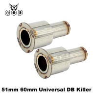 51mm 60mm Universal DB Killer Silencer Motorcycle Exhaust Pipe Muffler Escape Moto Effective For MT09 R6 CBR1000 CBR650 S1000RR MT07