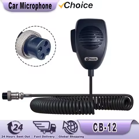 CB-12 Microphone 4 Pin Connector Ham Mic Mobile Radio Speaker For Cobra Uniden Galaxy Car CB Radio T