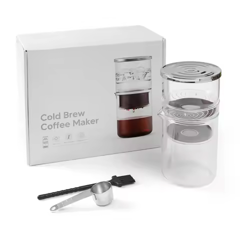 Cold Brew Coffee Maker Coffee Extraction Borosilicate Glass Dripper Iced Coffee Brewer Maker for Hom