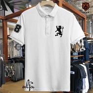 HITAM [Sale] Polo Collar Lion8 Quaity Black T-Shirt Collar Adult Shirt/T-Shirt Men's Polo Shirt/Uniform T-Shirt Polo Shirt T-Shirt Giordeno Lion/ T-Shirt Collar Men And Women