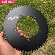PASS QUEST 130Bcd Chainring 5-Claw Closed Disc Round/Oval 42/44/46/48/50/52/54/56/58/60T Para Sa SR