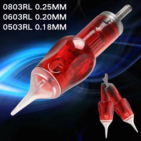 5/10/20/50pcs 0503RL 0603RL 0803RL 0.18 0.20 0.25MM SMP Scalp Micropigmentation Sterilized Tattoo Ne