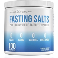 Fasting Electrolytes - Unflavored Electrolyte Powder - 100 Servings - Fasting Salts - Fasting Supple