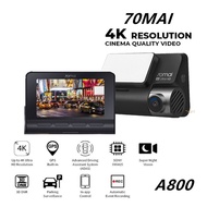 70mai A800 Car Recorder Dual vision 140 FOV 4K Ultra HD Screen 70 Mai Dash Cam APP Control 24h Surveillance Guard ADAS