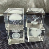 4cm*4cm Crystal Cube Desktop Creative Gift Ornament